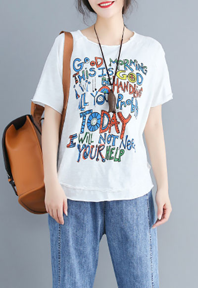 [당일배송](수입) 컬러풀 레터링 티셔츠